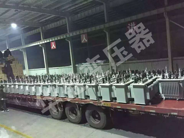五指山非晶合金变压器发货现场